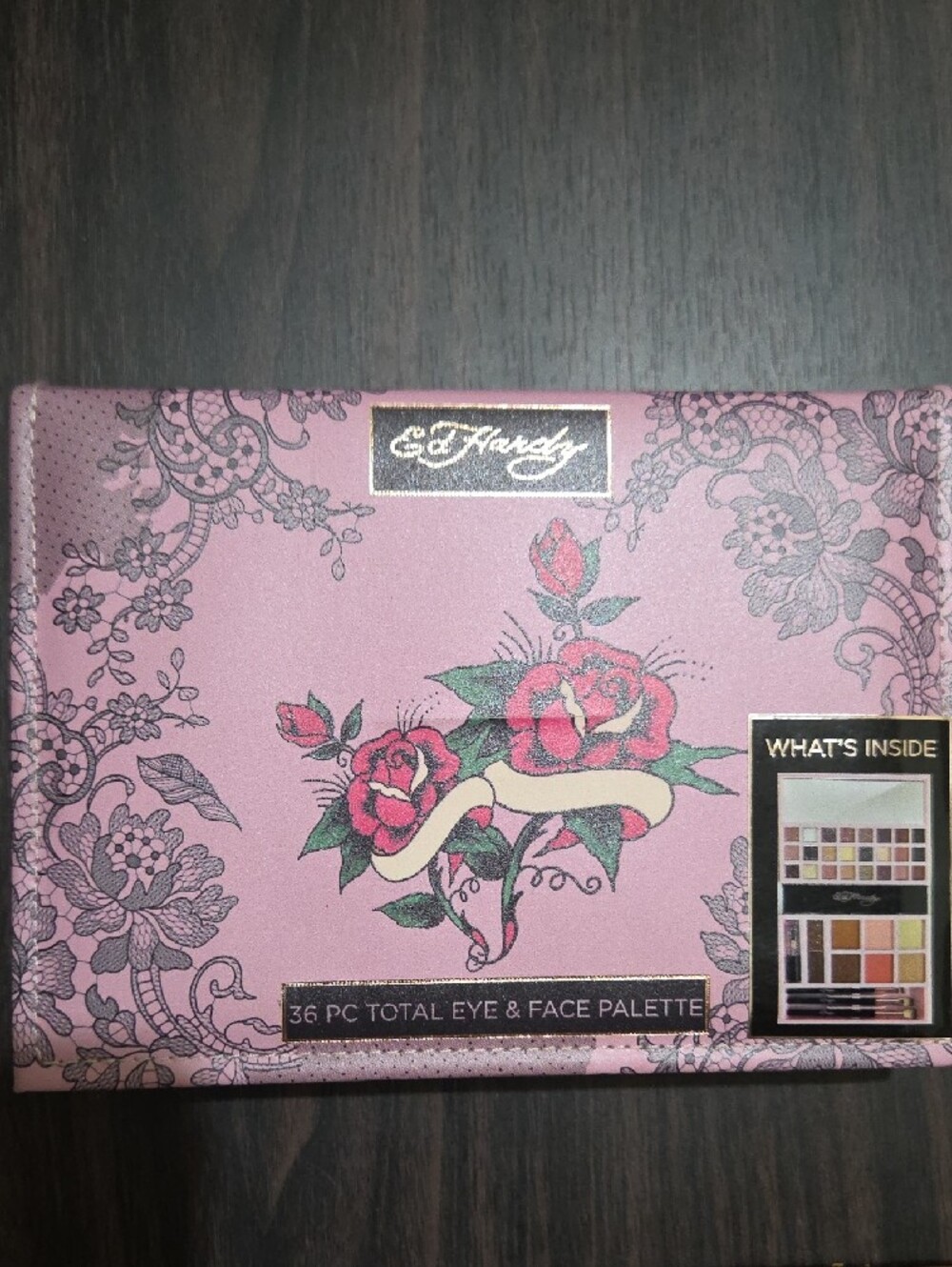 Ed Hardy Pink and Gold 36-Piece Eye & Face Palette 20.00 Each. 2 Avail.